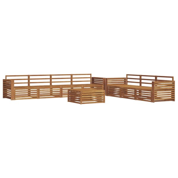vidaXL Ensemble de canapés d'extérieur 8 pc Naturel
