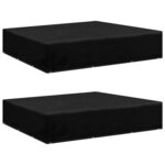 vidaXL Housses de salon de jardin 2 Pièces 12 œillets 250x250x70 cm