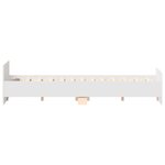vidaXL Cadre de lit sans matelas blanc 120x200 cm