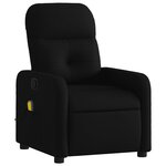 vidaXL Fauteuil de massage inclinable Noir Tissu