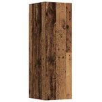 vidaXL Meubles TV muraux 3 Pièces vieux bois bois d'ingénierie