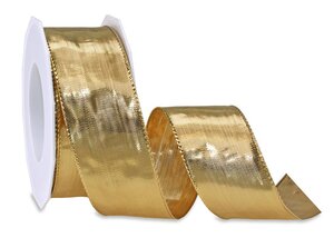 Ruban lurex laitonné devon 20-m-rouleau 40 mm  or
