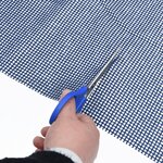vidaXL Tapis de sol de camping bleu 2 5x2 m