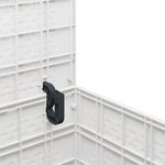vidaXL Boîte de Rangement de Jardin Blanc 55 x 53 x 57 cm