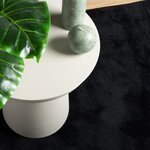 vidaXL Tapis OVIEDO à poils courts noir 120x120 cm