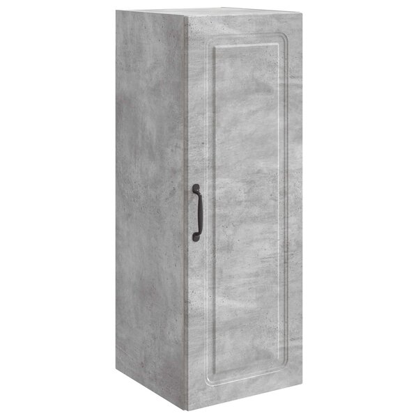 vidaXL Armoire Murale 33 x 34 5 x 90 cm Bois d'ingénierie Gris béton