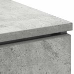 vidaXL Meuble TV avec LED Gris béton 100 x 38 x 49 cm