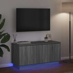 vidaXL Meuble TV Gris Sonoma 100 x 38 x 49 cm Bois d'ingénierie