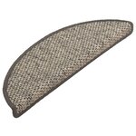 vidaXL Tapis d'escalier autocollants aspect sisal 15 Pièces 56x17x3 cm