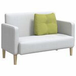 vidaXL Coussin de Dos Vert clair 60 x 24 x 50 cm tissu