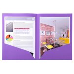 Paquet De 25 Chemises Double Poche Rock''s 210 - Double A4 Ou A3 - 24x32cm - Violine - X 10 - Exacompta