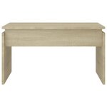 vidaXL Table basse chêne sonoma 68x50x38 cm bois d'ingénierie