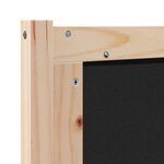 vidaXL Tête de lit Autre Marron et noir 75 cm Bois massif en pin