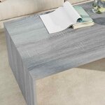 vidaXL Table basse Gris Sonoma 95 x 50 x 34 cm Bois d'ingénierie