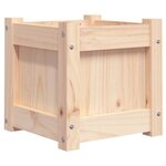 vidaXL Jardinières 2 Pièces bois de pin massif