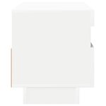 vidaXL Meuble TV avec lumières LED blanc 80x35x40 cm