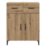 vidaXL Buffet Chêne artisanal 69 5 x 34 x 90 cm Bois d'ingénierie