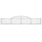 vidaXL Paniers à gabions arqués 25 Pièces 300x50x40/60 cm fer galvanisé