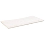 vidaXL Dessus de bureau blanc 100x50x2 5 cm bois massif de pin