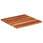 vidaXL Dessus de table bois massif d'acacia 25-27 mm 60x60 cm