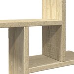 vidaXL Étagères murales 2Pièces chêne sonoma 50x12x50cm bois d'ingénierie