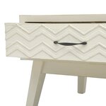 vidaXL Table basse avec 2 tiroirs Gris sculpté 110x50x40 cm Bois