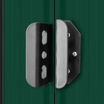 vidaXL Abri de jardin 257x298x178 cm Métal Vert