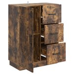 vidaXL Buffet Chêne fumé 66 x 34 5 x 87 cm Bois d'ingénierie