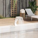 vidaXL Fontaine d'étang Acier inoxydable 64 x 30 x 52 cm Argenté