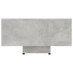 vidaXL Table basse Gris béton 85x55x31 cm Bois d'ingénierie