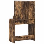 vidaXL Coiffeuse Chêne fumé 79 x 41 x 135 cm Bois d'ingénierie