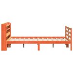 vidaXL Cadre de lit sans matelas cire marron 140x200cm bois pin massif