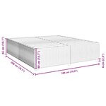 vidaXL Cadre de lit Rose 180x200 cm Velours