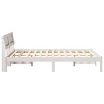 vidaXL Cadre de lit Blanc 120 x 200 cm Bois massif en pin