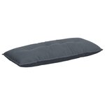 vidaXL Coussin de Dos Gris foncé 120 x 50 cm Tissu en velours côtelé