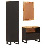 vidaXL Ensembles de salle de bain Naturel Bois de mangue massif