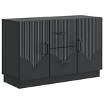 vidaXL Buffet avec tiroir Noir 89 x 34 5 x 57 cm Bois d'ingénierie