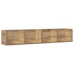 vidaXL Étagère murale à CD chêne artisanal 100x18x18cm bois ingénierie