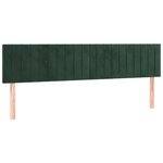 vidaXL Sommier à lattes de lit et matelas Vert foncé 180x200cm Velours