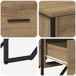 vidaXL Commode Chêne artisanal 91x35.5x74.5 cm Bois reconstitué