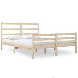 vidaXL Cadre de lit sans matelas bois massif
