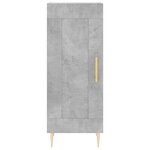 vidaXL Buffet haut Gris béton 34 5x34x180 cm Bois d'ingénierie