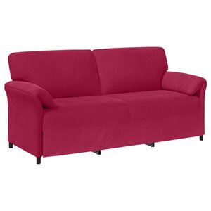 vidaXL Sofa 3 places Bordeaux 198 x 83 x 95 cm Velours