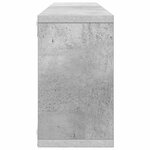 vidaXL Étagères cube murales 4 Pièces gris béton bois d'ingénierie