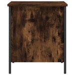 vidaXL Banc de rangement chêne fumé 40x42 5x50 cm bois d'ingénierie