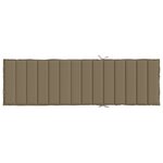 vidaXL Coussin de chaise longue taupe mélangé 200x60x4 cm tissu