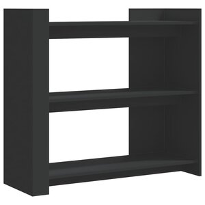 vidaXL Table console noir 100x35x90 cm bois d'ingénierie