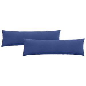 vidaXL Coussins de canapé 2 Pièces Bleu police 145 x 40 cm