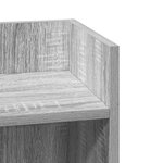 vidaXL Table d'appoint avec étagère sonoma gris 25 5x27x60 cm