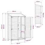 vidaXL Abri de jardin Blanc 106 5 x 56 x 176 cm Bois d'ingénierie